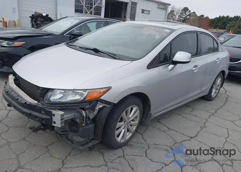 2012 Honda Civic Ex-L from USA, damaged, VIN 19XFB2F95CE008659